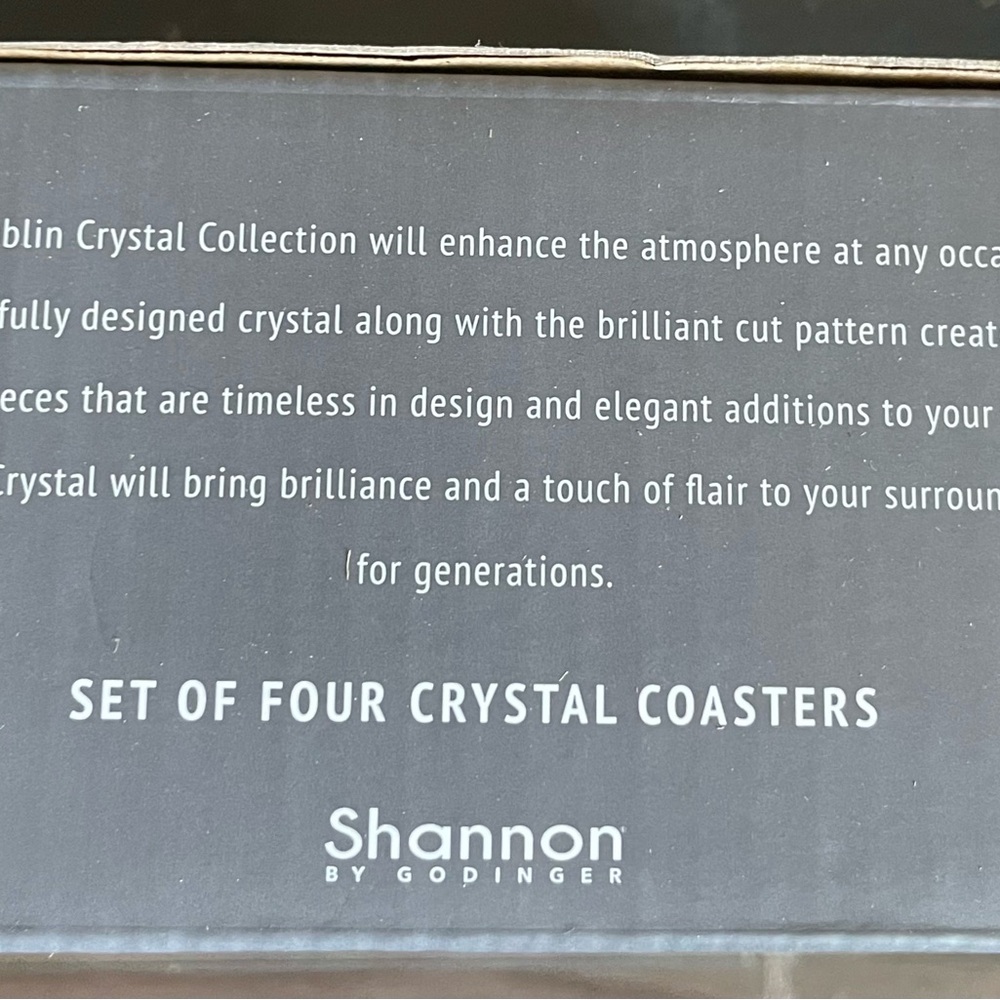 Dublin Collection Red Crystal Coasters - Picture 7 of 7